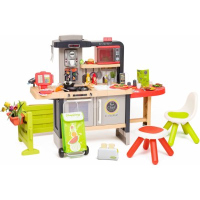 Smoby Restaurace s elektronickou kuchyňkou Chef Corner Restaurant s toasterem na zahradě – Sleviste.cz
