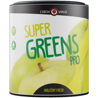 Czech Virus Super Greens Pro jablečný fresh 330 g – Zboží Mobilmania