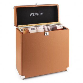 Fenton RC30 Kufr na vinyly, barva hnědá