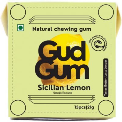 Gud Gum citrónové přírodní žvýkačky - 15 ks – Sleviste.cz