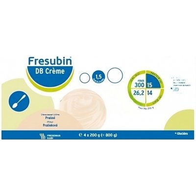 FRESUBIN DB CREME PŘÍCHUŤ PRALINKOVÁ POR SOL 4X200G