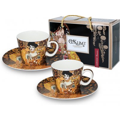 Gusta Carmani Přátelská souprava na espresso v Klimt 2x šálek s podšálkem. 125 ml