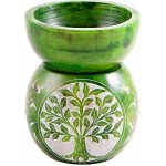 Nefertitis Aroma lampa z mastku Strom života zelená NF19200 10 x 8 cm – Hledejceny.cz