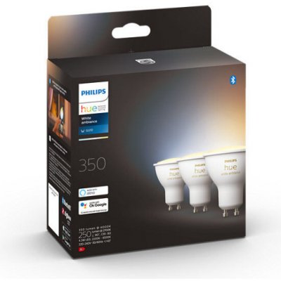 Philips HUE LED White Ambiance žárovka GU10 4,3W 3 ks – Zboží Živě