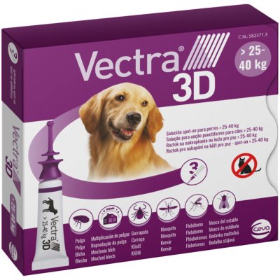 Vectra 3D Spot-On L pro psy 25-40 kg 3 x 4,7 ml – HobbyKompas.cz