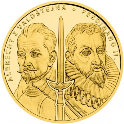 Česká mincovna Zlatá dvou mince Albrecht z Valdštejna a Ferdinand II. proof 2 oz – Hledejceny.cz