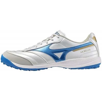 Mizuno MORELIA SALA PRO TF - White/Laser Blue/Gold – Zboží Dáma