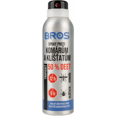Bros 50% Deet spray proti komárům a klíšťatům 180 ml – Zboží Dáma