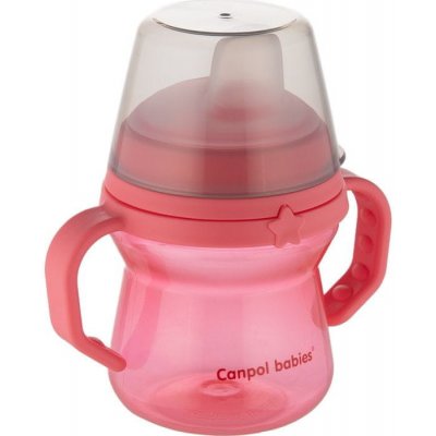 Canpol Babies nevylévací hrníček s měkkým náustkem růžový 150 ml – Zboží Dáma