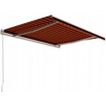 Dekorhome Ručně zatahovací markýza 4x3 m Krémová – Zboží Mobilmania