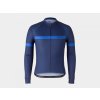 Cyklistický dres Bontrager Circuit s dlouhým rukávem deep dark blue/alpine blue pánský