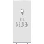 Jansen Display Set Roll-baneru Budget s vytištěným motivem, Přihlášení, šedý, holandsky, 870 x 2080 mm – Hledejceny.cz