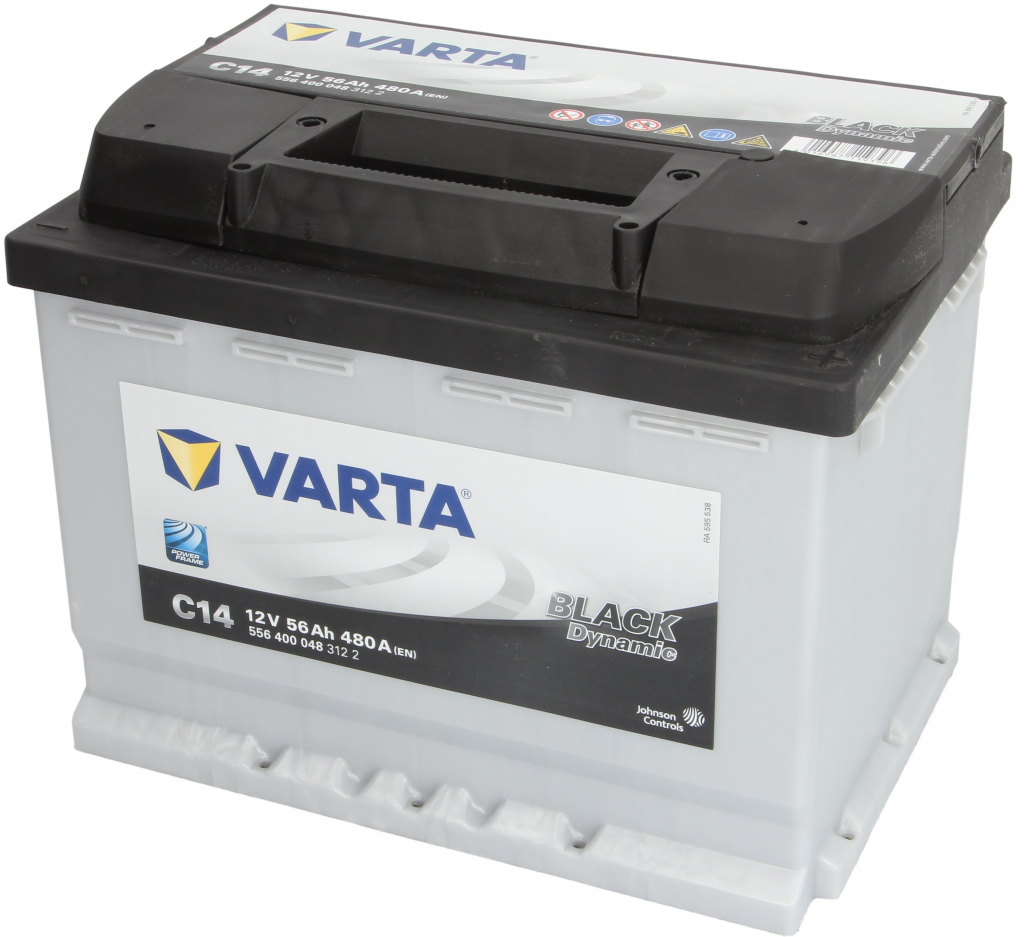 Varta Black Dynamic 12V 56Ah 480A 556 400 048