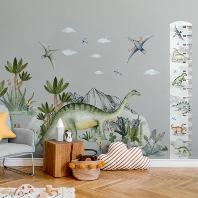 Yokodesign nástěnný metr Dinosauři – Zboží Mobilmania