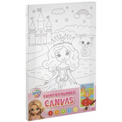 Grafix Malování na plátno barvy a štětec princezna 30x20 cm – Hledejceny.cz