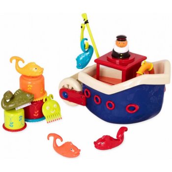 B-toys Loď s kapitánem Fish & Splish