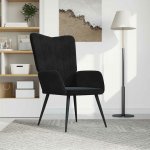 VidaXL 327661 relaxační černé samet – Zboží Dáma