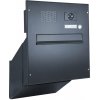 Poštovní schránka DOLS D-241 HM k zazdění | čelní deska RAL 9005 1x zvonek a kamera ABB