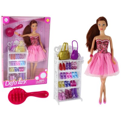 Lean Toys Lucy s hnědými vlasy – skříňka na boty – Zbozi.Blesk.cz