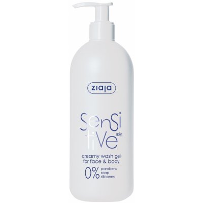 Ziaja Sensitive Skin krémový mycí gel pro citlivou pokožku 400 ml – Zboží Mobilmania