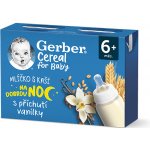 Gerber Cereal mlíčko s kaší na dobrou noc vanilka 2 x 200 ml – Hledejceny.cz