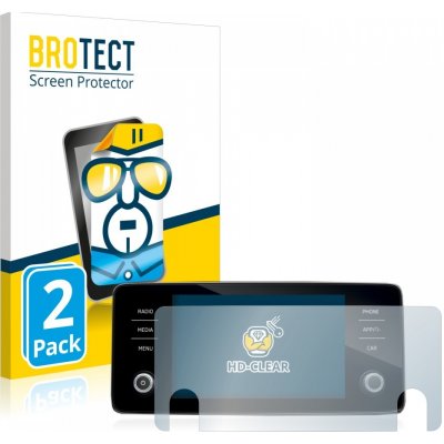 Ochranné fólie 2x BROTECT HD-Clear Screen Protector for Skoda Bolero 2020 Infotainment System 8"