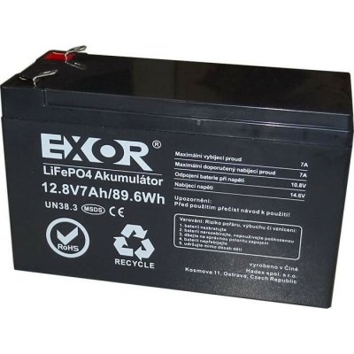 EXOR LiFePO4 12,8V 7Ah LFP – Zboží Živě