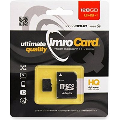 IMRO microSD Class 10 128 GB 39906 – Zboží Mobilmania