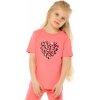 Dětské tričko Winkiki kids Wear dívčí tričko Heart růžová