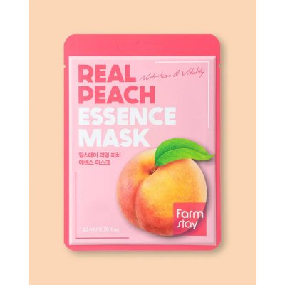 Farmstay Real Peach Essence Mask 23 ml – Zboží Mobilmania