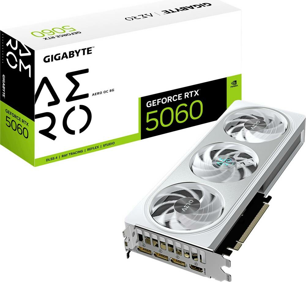 Gigabyte GeForce RTX 5060 AERO OC 8G GV-N5060AERO OC-8GD