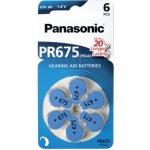 Panasonic baterie do naslouchadel 6ks PR675(44H)/6LB – Hledejceny.cz