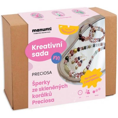 Manumi kreativní sada na výrobu šperků ze skleněných korálků Preciosa 1 ks – Hledejceny.cz