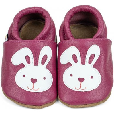 Afelo kožené capáčky pro miminko zajíček na malinové – Sleviste.cz