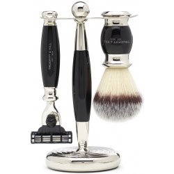 Truefitt & Hill Edwardian Collection Set Mach III with Synthetic Brush Ebony