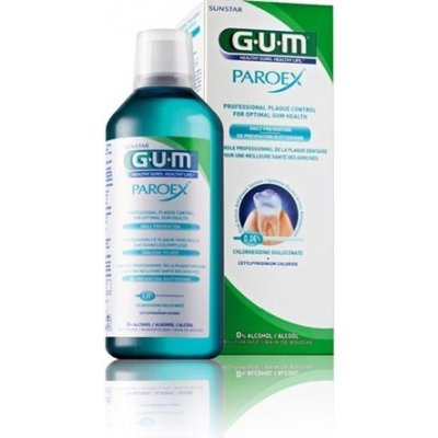 GUM ústní voda PAROEX (CHX 0.06%) 500 ml – Zboží Mobilmania