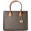 Kabelka Michael Kors Mercer large logo satchel kabelka brown acorn hnědá