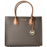 Michael Kors Mercer large logo satchel kabelka brown acorn hnědá – Hledejceny.cz