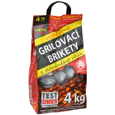 Servis Les Grilovací brikety výběrové 4kg – HobbyKompas.cz
