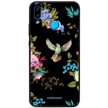 Pouzdro Mobiwear Glossy Huawei P20 Lite - G041G - Ptáček a květy