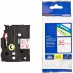 Brother TZ-262/TZE-262 červený tisk/bílý podklad 36 mm x 8 m originální páska – Sleviste.cz