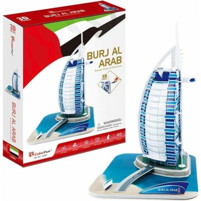 CubicFun 3D puzzle Burj al Arab 46 ks – Zboží Dáma