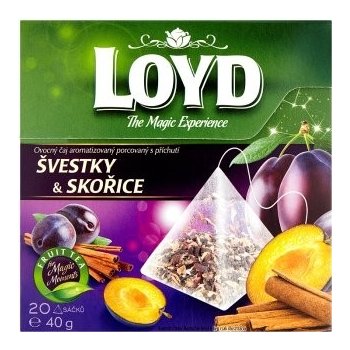 Loyd pyramida Švestka a skořice 20 x 2 g