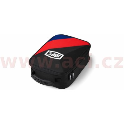 USA kufr na motokrosové brýle Cornestone černá/červená/modrá