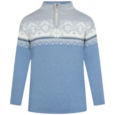 Dale of Norway dětský merino svetr St. Moritz modrý – Zboží Dáma