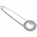 Biju brož spínací špendlík s broušenými kamínky čirá 9001682 – Zboží Dáma