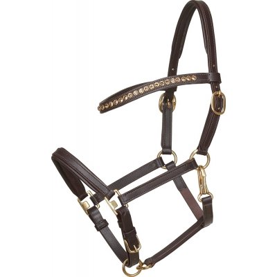 HorseGuard Ohlávka hříběcí kožená hnědá – Sleviste.cz