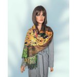 Classic Scarf šála s vlnou Gustav Klimt Polibek Kiss – Zboží Dáma