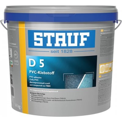 STAUF D 5 Disperzní lepidlo na mokré lepení pro PVC a LVT šedá 14 kg