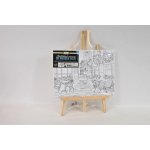 Grafix Malování na plátno 30x22,5 cm dřevěný stojan kavárna – Hledejceny.cz